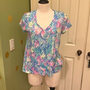 Lily Pulitzer. “Etta” V-Neck Top
